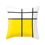 HULIANFU New Style Geometric Yellow Pillowcase Decorative Cushion For Sofa DIY Printed Pillow Chair Car Cushion Christmas Home Decoration