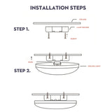 HULIANFU Modern LED Ceiling Lights for Living Room Bedroom Kitchen 15/20/30/50W Ceiling Lamps Lights Fixture for Ceiling Home Lighting