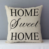 HULIANFU Popular phrase words letters printed couch cushion home decorative pillows 45x45cm square cushions without core "Love you more"