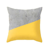 HULIANFU New Style Geometric Yellow Pillowcase Decorative Cushion For Sofa DIY Printed Pillow Chair Car Cushion Christmas Home Decoration