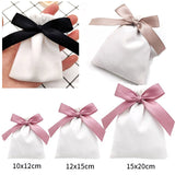 HULIANFU Velvet Gift Bags Jewelry Ribbon Sack 7x9cm 10x12cm 12x15cm pack of 50 Eyelashes Makeup Lipstick Drawstring Pouches