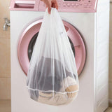 HULIANFU Laundry Mesh Bags Drawstring Net Laundry Saver Mesh Washing Pouch Strong Washing Machine Thicken Net Bag Laundry Bra Aid Pack