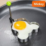HULIANFU Stainless Steel 5Style Fried Egg Pancake Shaper Omelette Mold Mould Frying Egg Cooking Tools Kitchen Accessories Gadget Rings