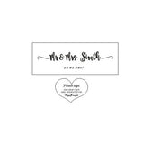 HULIANFU Personalized Wedding guest book with hearts,Custom name and date Wooden Keepsake box,rustic engrave wedding guest book