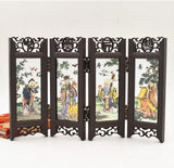 HULIANFU Multi-pattern Antique Small Screen Chinese Style Mask  Ornaments Features Crafts Tourism Souvenirs Gift  Home Decoration