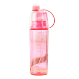 HULIANFU New 400/600Ml 3 Color Solid Plastic Spray Cool Summer Sport Water Bottle Portable Climbing Outdoor Bike Shaker My Water Bottles
