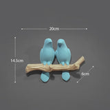 HULIANFU Wall Decorations Home Accessories Living Room Hanger Resin Bird hanger key kitchen Coat Clothes Towel Hooks Hat Handbag Holder