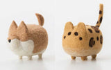 HULIANFU Non-Finished DIY No Faceless Dog Tiger Cat Wool Felt Doll Needle Felting kit Accessories Felt Poked For Kids Children Handmade