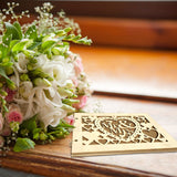 HULIANFU Wedding Guest book A4 Size with 20/30 Pages Personalized Signature Guestbook Custom Wood DIY Photo book Signature Wedding Hot