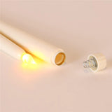 HULIANFU Pack of 12 Yellow Flickering Remote LED Candles,Plastic Flameless Remote Taper Candles,bougie led For Dinner Party Decoration