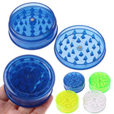 HULIANFU Plastic Tobacco Grinder Leaf Herbal Herb Smoke Spice Crusher Hand Muller 3 Layer Dia6 cm  Smoking Accessories Color Random