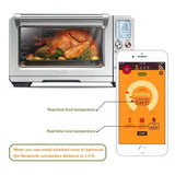 HULIANFU Wireless Meat Food Thermometer for Oven Grill BBQ Steak Turkey Smoker Kitchen Smart Digital Bluetooth Barbecue New Year Gifts