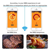 HULIANFU Wireless Meat Food Thermometer for Oven Grill BBQ Steak Turkey Smoker Kitchen Smart Digital Bluetooth Barbecue New Year Gifts