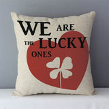 HULIANFU Popular phrase words letters printed couch cushion home decorative pillows 45x45cm square cushions without core "Love you more"