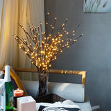 HULIANFU The Light Garden Floral LED Willow Branch Lamp Battery-Operated 20 Bulbs For Home Christmas Party Garden Decoration