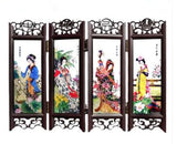 HULIANFU Multi-pattern Antique Small Screen Chinese Style Mask  Ornaments Features Crafts Tourism Souvenirs Gift  Home Decoration