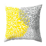 HULIANFU New Style Geometric Yellow Pillowcase Decorative Cushion For Sofa DIY Printed Pillow Chair Car Cushion Christmas Home Decoration