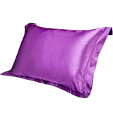HULIANFU Pure Emulation Silk Satin Pillowcase Comfortable Pillow Cover Pillowcase For Bed Throw Single Pillow Covers