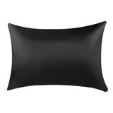 HULIANFU Pure Emulation Silk Satin Pillowcase Comfortable Pillow Cover Pillowcase For Bed Throw Single Pillow Covers