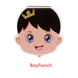 HULIANFU Tooth Box Poland English dutch Spanish Russian French GermanText Baby Boy Girl Wood Case Save Milk Teeth Organizer Holder
