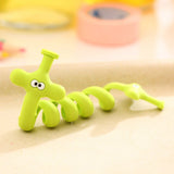 HULIANFU Kawaii Cartoon Animal Cord Winder Winding Line Data Cable Wire Storage Organizer Line Fixer Holder Headset Cord Protector 1PC