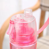 HULIANFU New 400/600Ml 3 Color Solid Plastic Spray Cool Summer Sport Water Bottle Portable Climbing Outdoor Bike Shaker My Water Bottles