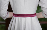 spring new Slim art fashion brand dress Peter pan Collar with button butterfly Bow retro dress