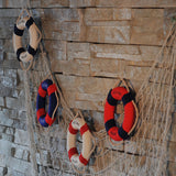 HULIANFU Studio Props Wall Hanging Fashion  Hand Made Nautical Home Decor   Life Buoy Crafts Living Room Decoration