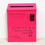 HULIANFU Vintage Villa Town Galvanized Iron Post Mailbox Letterbox Postbox Newspaper Magazines Holder Box Catcher Guard