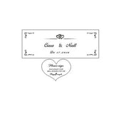 HULIANFU Personalized Wedding guest book with hearts,Custom name and date Wooden Keepsake box,rustic engrave wedding guest book