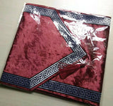 HULIANFU New Chinese high-end tablecloth flag shoes cabinet cover cloth European velvet bed runner simple color table cloth