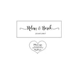 HULIANFU Personalized Wedding guest book with hearts,Custom name and date Wooden Keepsake box,rustic engrave wedding guest book