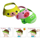 HULIANFU New Kids Bath Visor Hat,Adjustable Baby Shower Cap Protect Shampoo, Hair Wash Shield for Children Infant Waterproof Cap
