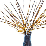 HULIANFU The Light Garden Floral LED Willow Branch Lamp Battery-Operated 20 Bulbs For Home Christmas Party Garden Decoration