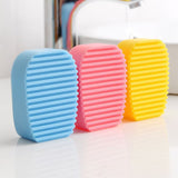 HULIANFU small Silicone Laundry Wash Board 1pc New Candy Color Non-slip Mini Washboard Scrubbing Brush Handheld Cleaning tool
