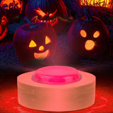 HULIANFU Wireless LED Under Cabinet Light Dimmable Touch Sensor RGB LED Puck Lights For Cupboard Wardrobe Stair Closet Hallway Night Lamp