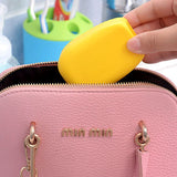 HULIANFU small Silicone Laundry Wash Board 1pc New Candy Color Non-slip Mini Washboard Scrubbing Brush Handheld Cleaning tool