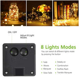 HULIANFU LED Solar Fairy Lights Lamp Outdoor 7M 12M 22M LEDs String Waterproof Holiday Party Garland Solar Garden Christmas Lights