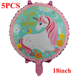 HULIANFU Pink Pony Horse Balloons Helium Unicorn Foil Balloon Kids Toys Wedding Birthday Baby Shower Animal Party Decoration Supplies