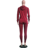 Women's Letter Printed 2 Pieces Outfits T-Shirt Tops and Bodycon Long Pants Set Sweatshirt Full Sleeve Long Jumpsuit s-xl