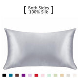 HULIANFU Silk Pillowcase Hair Skin, 19 Momme 100% Pure Natural Mulberry Silk Pillowcase Standard Size, Pillow Cases Cover Hidd