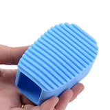 HULIANFU small Silicone Laundry Wash Board 1pc New Candy Color Non-slip Mini Washboard Scrubbing Brush Handheld Cleaning tool
