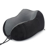 HULIANFU U Shaped Memory Foam Neck Pillows Soft Slow Rebound Space Travel Pillow Massage Neck Cervical Healthcare Bedding Drop Shipping