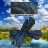 HULIANFU QIAN Impermeable Raincoats Women/Men 100% Waterproof Cycling Long Rain Gloves Rain Coat Rainwear Rain Gear Poncho Accessories