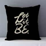 HULIANFU Popular phrase words letters printed couch cushion home decorative pillows 45x45cm square cushions without core "Love you more"