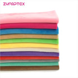 HULIANFU   Zyfmptex 1pcs Minky Fabrics For Sewing Diy Handmade Home Textile Cloth For Toys Plush Fabric Patchwork Solid Color Style 45*50cm