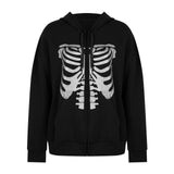 Y2K Gothic Sweatshirt Oversized Hoodie Women Autumn Zip Up Long Sleeve Coat Top Female 90S Vintage E-Harajuku Grunge Clothes