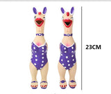 HULIANFU Pets Dog Toys Screaming Chicken Squeeze Sound Toy Rubber Pig Duck Squeaky Chew Bite Resistant Toy Puppy Training Interactive