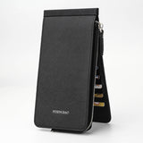 HULIANFU Multifunctional Long Wallet Card package Natural Resin Material Electroplated Metal Zipper High Quality Waterproof Wallet
