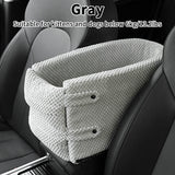 HULIANFU Portable Pet Dog Car Seat Central Control Nonslip Dog Carriers Safe Car Armrest Box Booster Kennel Bed For Small Cat Dog Travel